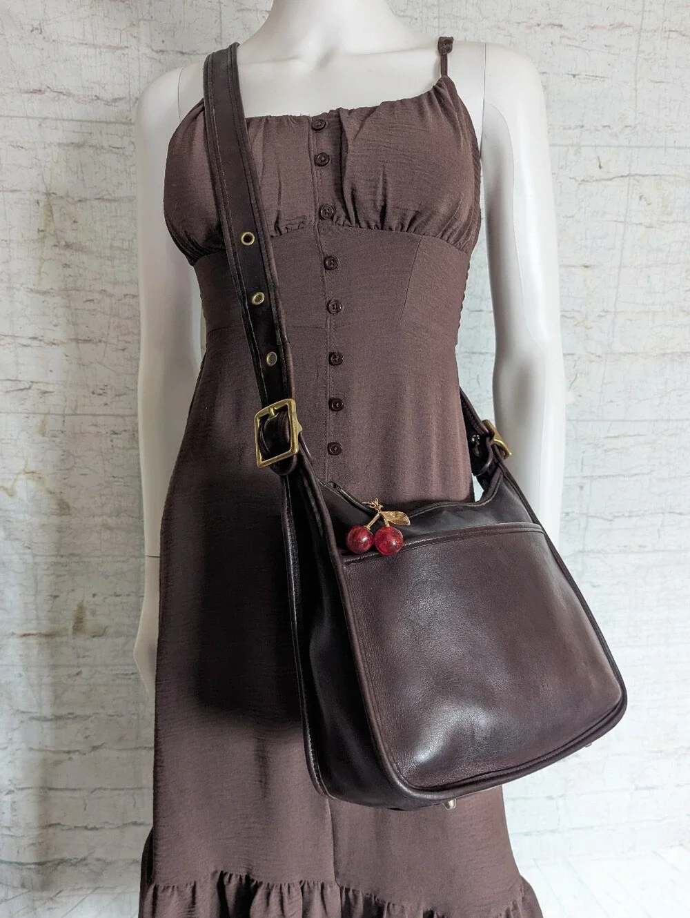Vintage Coach Legacy Zip  Leather Bag